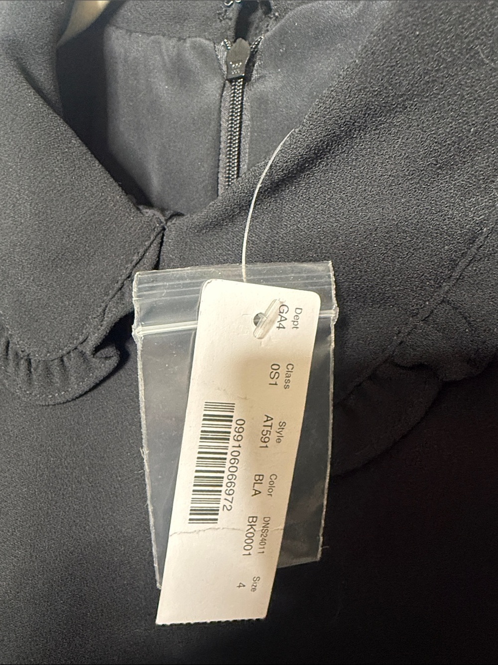 J. Crew Black Long Sleeve Ruffle-Trim Midi Dress - Picture 12 of 12